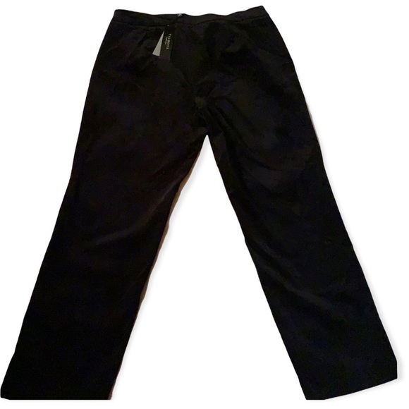 Talbots Black Velvet Pants - Picture 2 of 5